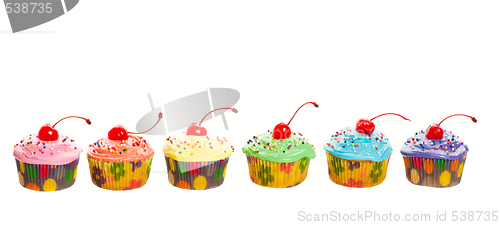Image of Rainbow Cupcakes