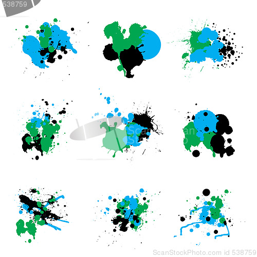 Image of trio paint splat