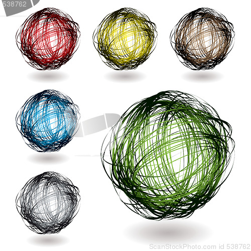 Image of scribble color variation