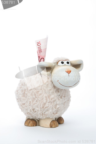 Image of Sheep Coin Bank With Euro