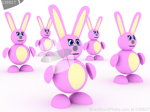 Image of Pink rabbits