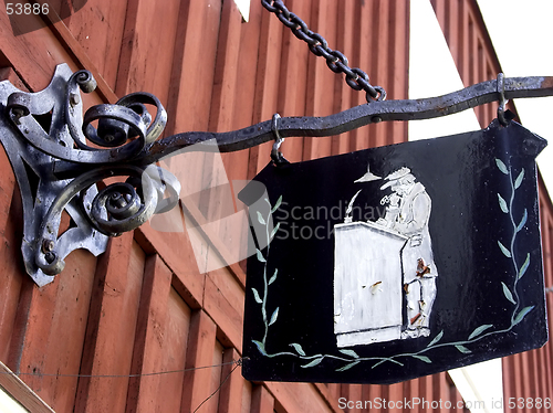 Image of Old iron sign bookseller-shop