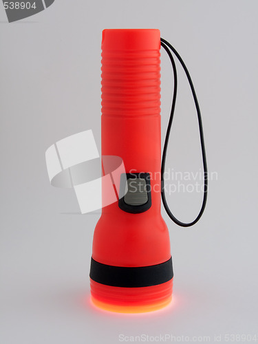 Image of Lit Flashlight