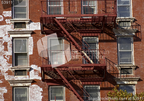 Image of Metal fire escape