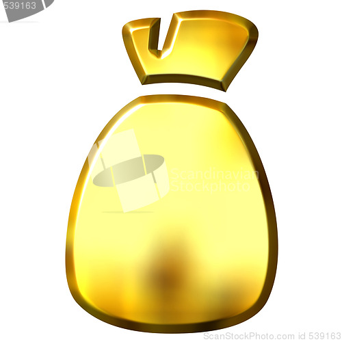 Image of 3D Golden Sack