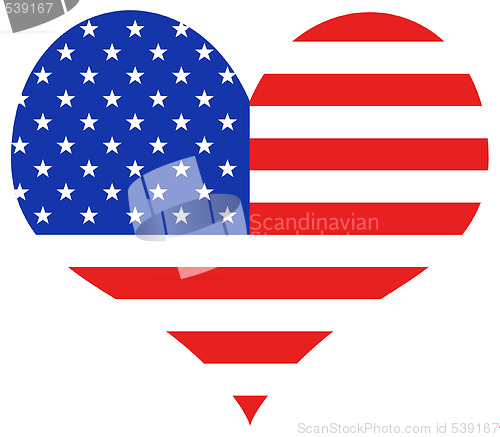 Image of USA Heart