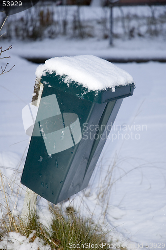 Image of Mailbox in snow