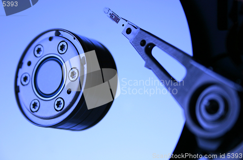 Image of Close-up of the opened Hard Disk Drive [3]