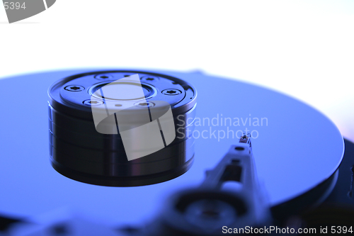 Image of Close-up of the opened Hard Disk Drive [4]