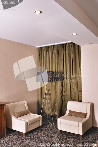Image of interior of hotel sitting room