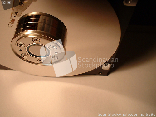 Image of Close-up of the opened Hard Disk Drive [6]