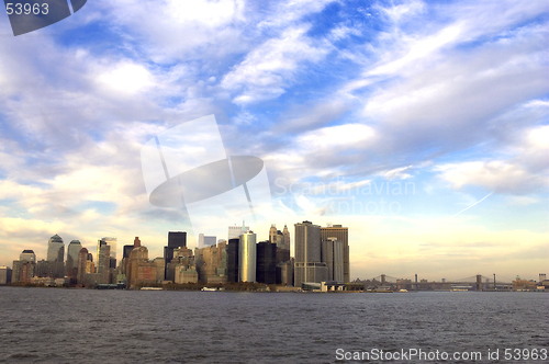 Image of view of downtown manhattan