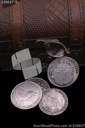 Image of old silver coins of 16-18th centuries