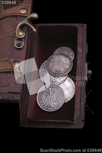 Image of silver coins of 16-18th centuries