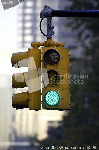 Image of Traffic light on green