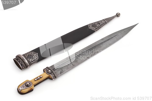 Image of Caucasian dagger with beautiful grip