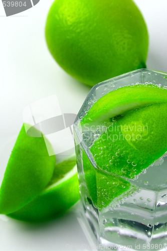 Image of water with lime slices
