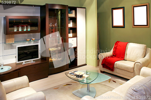 Image of Green living room