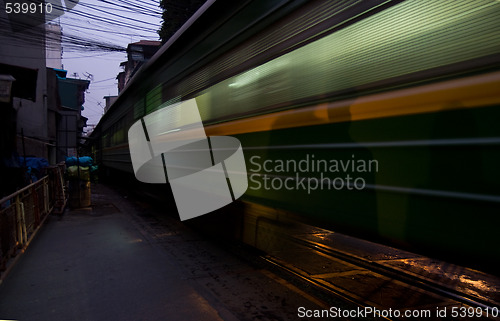 Image of Moving train abstract