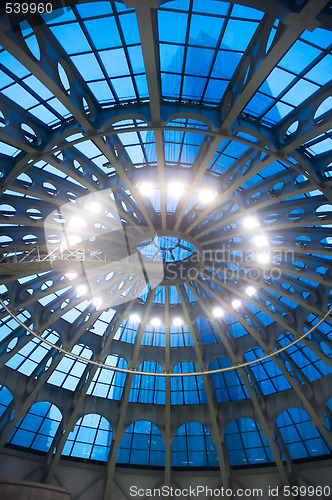 Image of glass dome ceiling