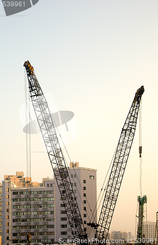 Image of shanghai construction crane