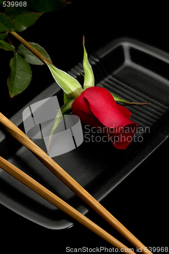 Image of rose sushi