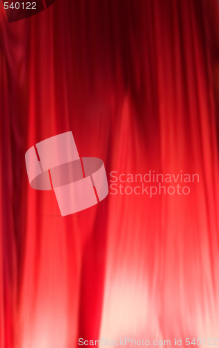 Image of Red Silk Curtain