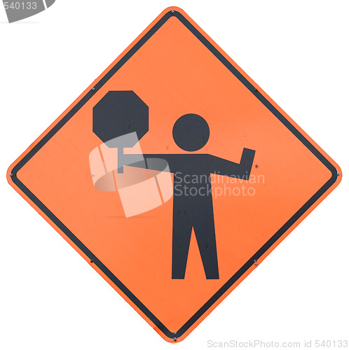 Image of Flagman Ahead