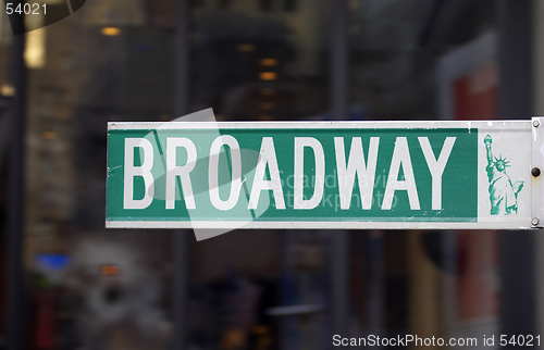 Image of Broadway street sign