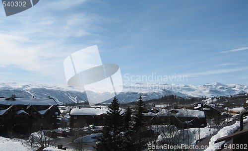 Image of Beitostølen overlooking the mountains