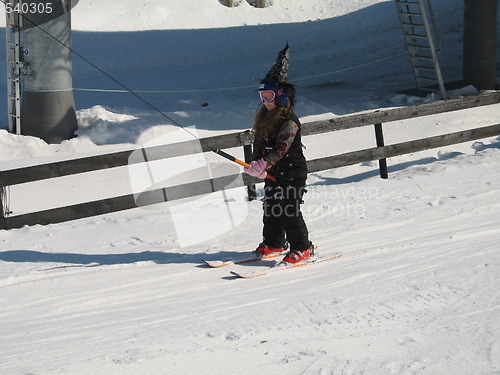 Image of The skiing whitch