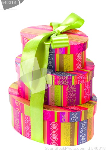 Image of colorfull gift boxes