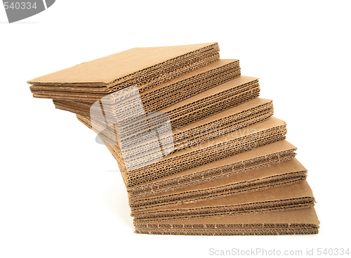 Image of Falling stack of cardboard