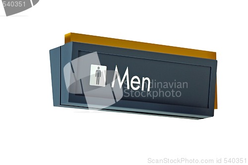 Image of Mens Restroom Sign