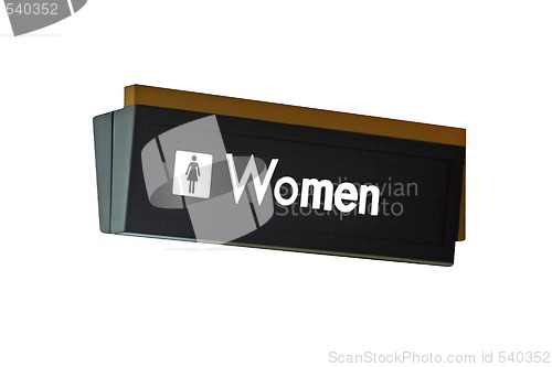 Image of Womens Restroom Sign