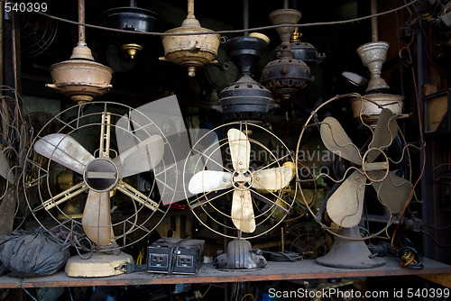 Image of Old, electric fans