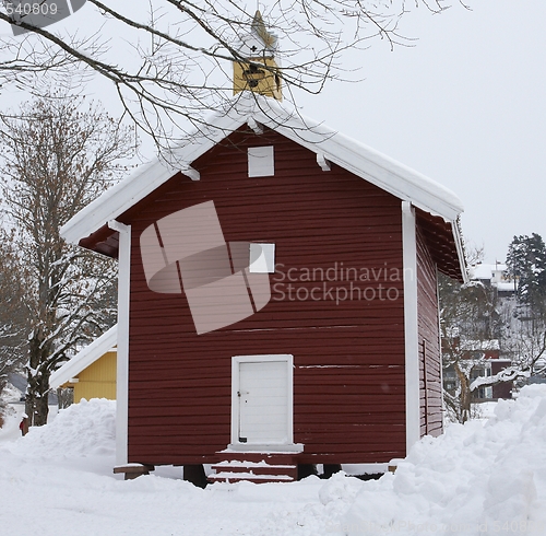 Image of Farm in the winter. 