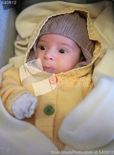 Image of little boy goes to walk