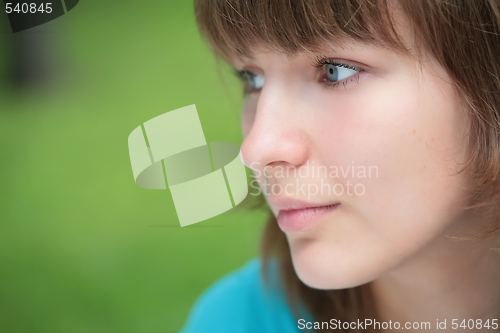 Image of green-eyed girl