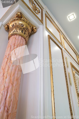 Image of luxurious interior with pillar