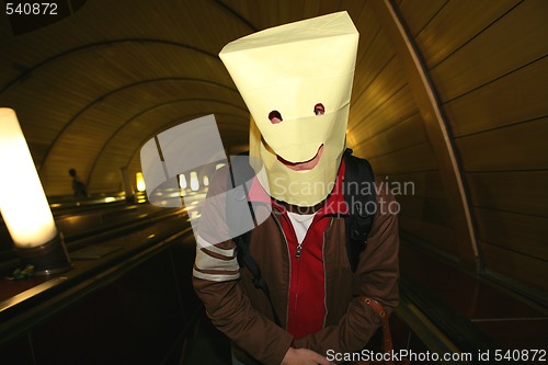 Image of Package-Head, Funny Smiling Man