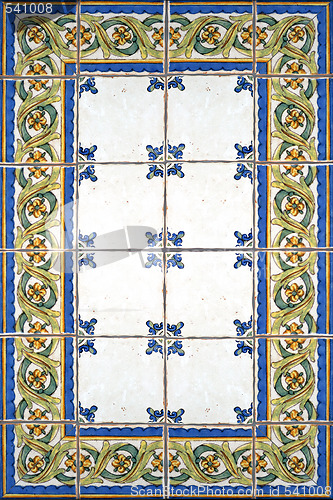 Image of Country tiles blue