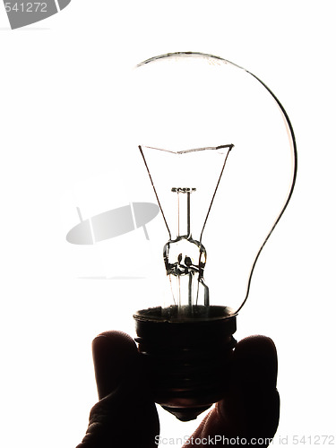 Image of Lamp bulb on white