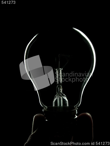 Image of Lamp bulb on white