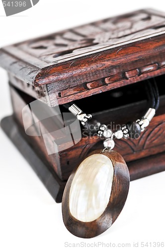 Image of Wooden jewelry box