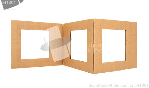 Image of Cardboard frame with copy space