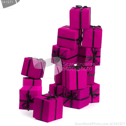 Image of pink gift boxes