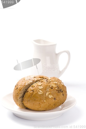 Image of bread and milk