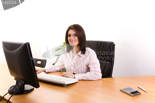 Image of Businesswoman at the office