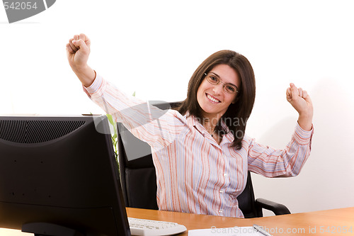 Image of businesswoman success